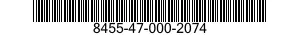 8455-47-000-2074 TAB,COLLAR,COAT 8455470002074 470002074