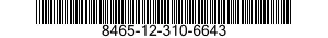 8465-12-310-6643  8465123106643 123106643