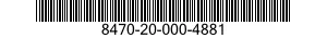 8470-20-000-4881 INSERT,FRAGMENTATION PROTECTIVE BODY ARMOR 8470200004881 200004881