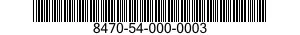 8470-54-000-0003 HELMET,GROUND TROOPS' 8470540000003 540000003