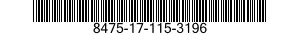 8475-17-115-3196 COVERALLS,CHEMICAL PROTECTIVE 8475171153196 171153196