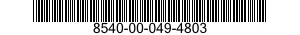 8540-00-049-4803  8540000494803 000494803