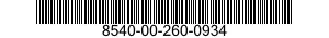 8540-00-260-0934  8540002600934 002600934