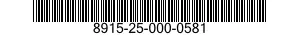 8915-25-000-0581  8915250000581 250000581
