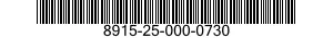 8915-25-000-0730 SEMICONDUCTOR DEVICE,DIODE 8915250000730 250000730