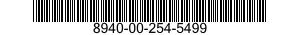 8940-00-254-5499  8940002545499 002545499