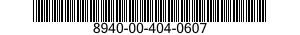 8940-00-404-0607  8940004040607 004040607