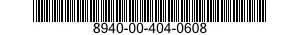 8940-00-404-0608  8940004040608 004040608