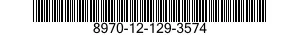 8970-12-129-3574  8970121293574 121293574