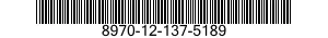 8970-12-137-5189  8970121375189 121375189