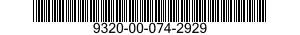 9320-00-074-2929  9320000742929 000742929