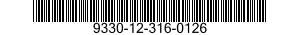 9330-12-316-0126 PLASTIC MOLDING MATERIAL 9330123160126 123160126