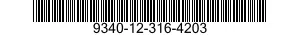 9340-12-316-4203 GLASS,SAFETY,SINGLE PLATE 9340123164203 123164203