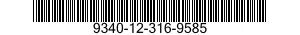 9340-12-316-9585 FRAME,OBSERVATION WINDOW 9340123169585 123169585