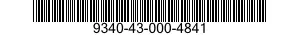 9340-43-000-4841 GLASS,LAMINATED 9340430004841 430004841