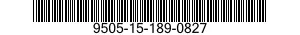 9505-15-189-0827 PLATE,IDENTIFICATION 9505151890827 151890827