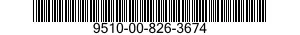 9510-00-826-3674  9510008263674 008263674