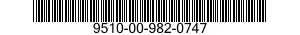 9510-00-982-0747  9510009820747 009820747