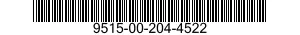 9515-00-204-4522 SHEET,METAL 9515002044522 002044522