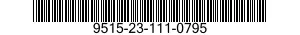 9515-23-111-0795 PLATE,METAL 9515231110795 231110795