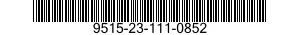 9515-23-111-0852 PLATE,METAL 9515231110852 231110852