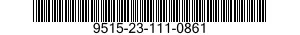9515-23-111-0861 PLATE,METAL 9515231110861 231110861