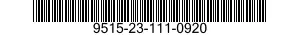 9515-23-111-0920 PLATE,METAL 9515231110920 231110920
