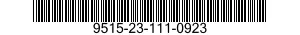 9515-23-111-0923 PLATE,METAL 9515231110923 231110923