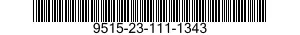 9515-23-111-1343 PLATE,METAL 9515231111343 231111343