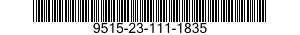 9515-23-111-1835 PLATE,METAL 9515231111835 231111835