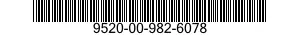 9520-00-982-6078  9520009826078 009826078