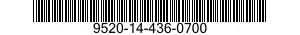 9520-14-436-0700 STRUCTURAL SECTION,SPECIAL SHAPED 9520144360700 144360700