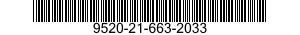 9520-21-663-2033  9520216632033 216632033