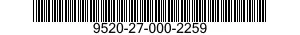 9520-27-000-2259 ANGLE,STRUCTURAL 9520270002259 270002259