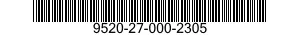 9520-27-000-2305 ANGLE,STRUCTURAL 9520270002305 270002305