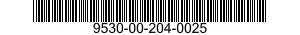 9530-00-204-0025  9530002040025 002040025
