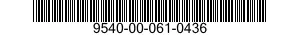 9540-00-061-0436 CHANNEL,STRUCTURAL 9540000610436 000610436
