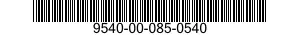 9540-00-085-0540  9540000850540 000850540