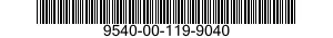 9540-00-119-9040  9540001199040 001199040