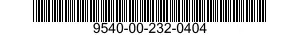 9540-00-232-0404  9540002320404 002320404