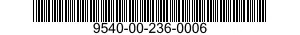 9540-00-236-0006  9540002360006 002360006