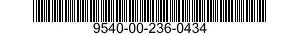 9540-00-236-0434  9540002360434 002360434