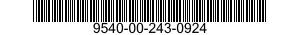 9540-00-243-0924 ANGLE,STRUCTURAL 9540002430924 002430924