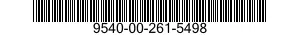 9540-00-261-5498  9540002615498 002615498