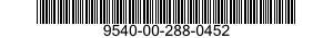 9540-00-288-0452  9540002880452 002880452