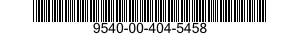 9540-00-404-5458  9540004045458 004045458