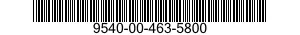9540-00-463-5800  9540004635800 004635800