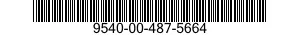 9540-00-487-5664  9540004875664 004875664