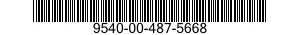 9540-00-487-5668  9540004875668 004875668