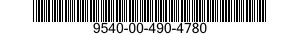 9540-00-490-4780  9540004904780 004904780